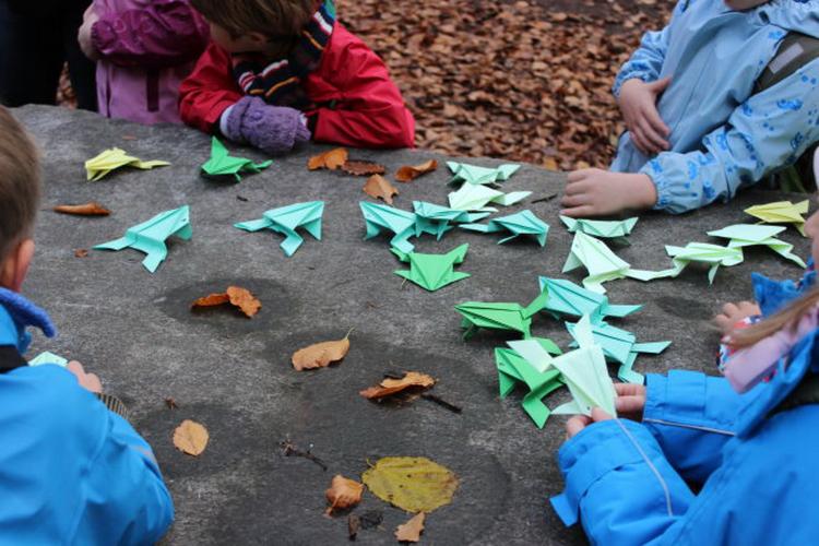 Kennenlernspiel mit Fröschli für den Kindergarten