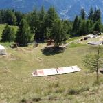 Panoramafoto mit Sicht auf die Fläche und das erste Plateau